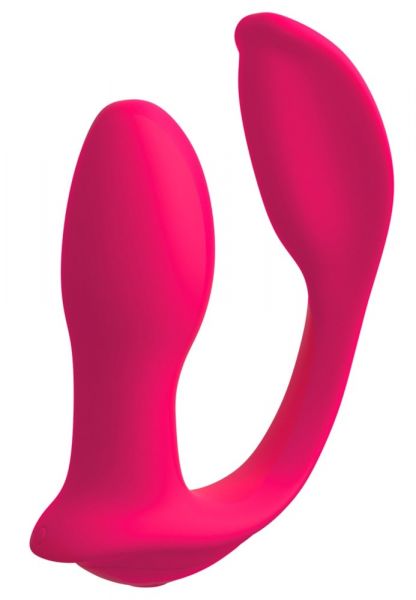 Vibrator mit Klitorisstimulator "double ecstasy" (mit 10 Vibrationsmodi)