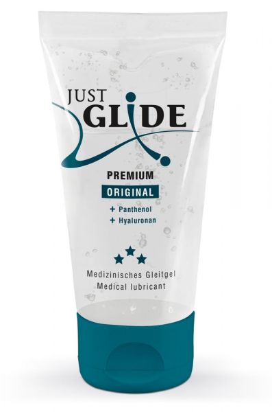 Gleitgel "Just Glide Premium" 50ml (mit Hyaluron & Panthenol)
