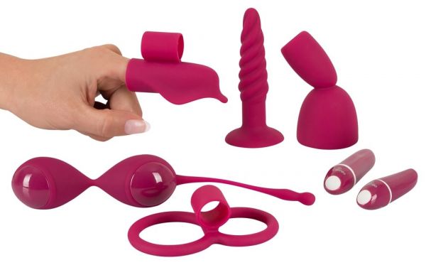 7-teiliges Love Toy-Set "Couple's Toy" (aufregendes Sexspielzeug-Set für Paare mit zwei Vibro-Bullets)