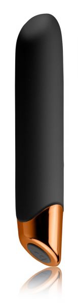 Vibrator "Chaiamo" schwarz (mit gleitfreudiger Silikon-Oberfläche)