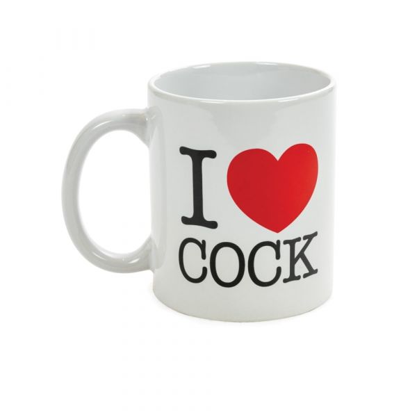 Kaffeetasse "I love cock"
