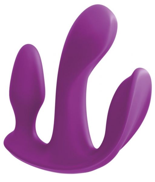 Vibrator mit Klitorisstimulator & Analplug "total ecstasy" (aus hochwertigem Silikon)