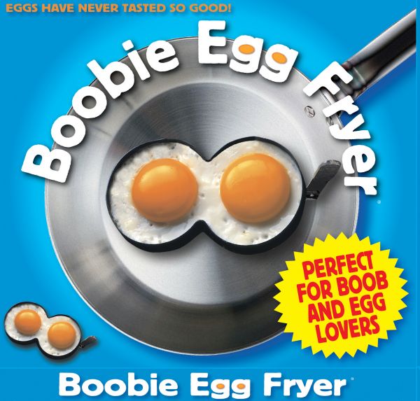 Busen-Bratform "Boobie Egg Fryer" (zum Backen von Pfannkuchen, Pizza, Eiern, etc.)