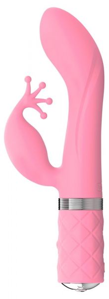 Rabbitvibrator "Pillow Talk Kinky" rosa kombiniert 2 Motoren mit tief gehenden, rüttelnden Vibrationen)