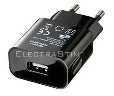ElectraStim Flick USB Charge Adapter (Euro)