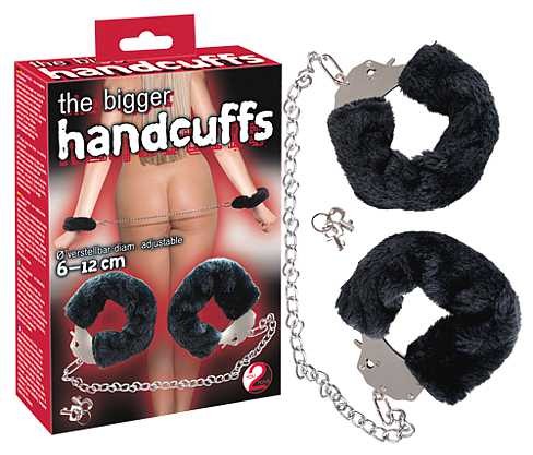 Bigger Furry Handcuffs - 6 bis 12 cm