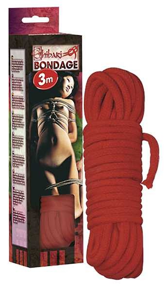 Bondage-Seil rot - 3 m