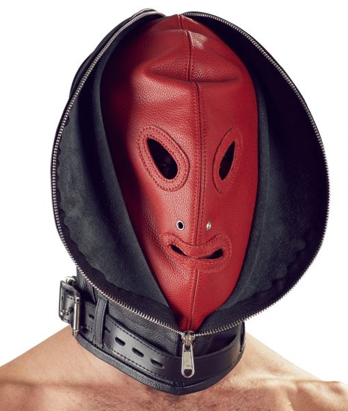 ZADO Leder-Doppelmaske (Vorderansicht)