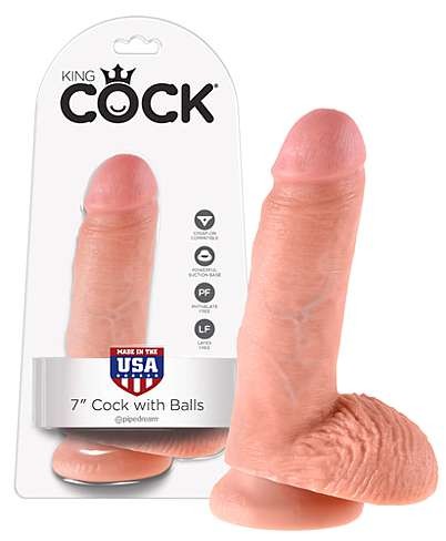 King Cock with Balls - 19 cm