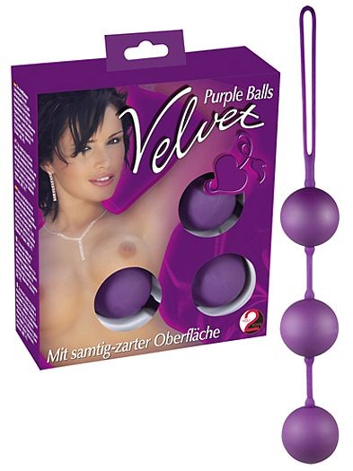 Velvet Purple Balls - 3er Kugeln