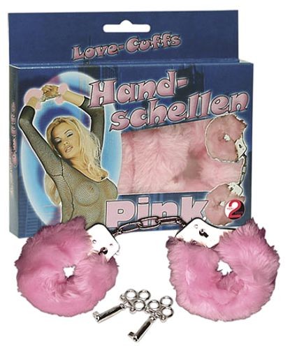 Plüsch-Handschellen - pink