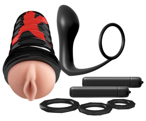 7-teiliges Toy-Set "Ass-gasm Extreme Vibrating Kit"