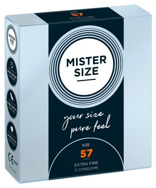 Mister Size Kondome 57mm 3er Pack, vegan (in individueller Passform)