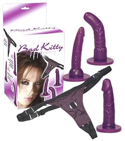 Bad Kitty - Strap-On purple Set
