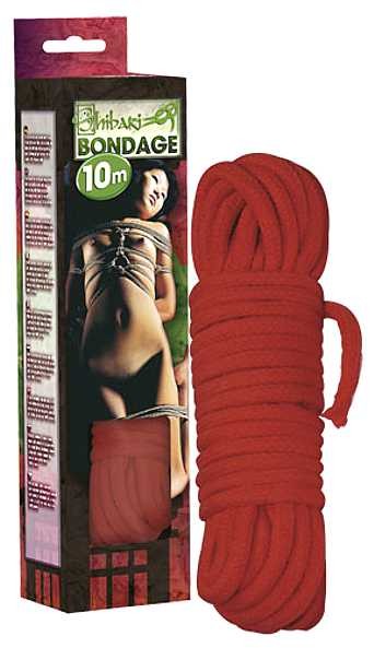 Bondage-Seil rot - 10 m