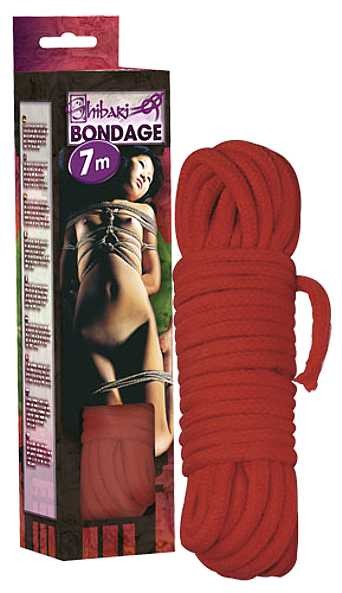 Bondage-Seil rot - 7 m