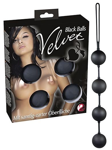 Velvet Black Balls - 4er Kugeln