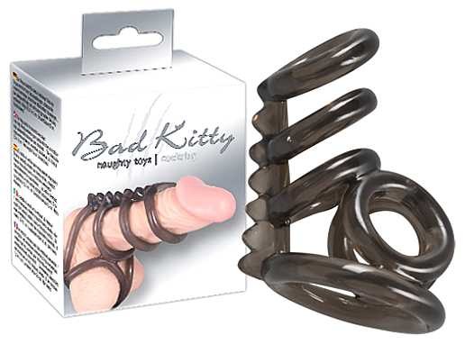 Bad Kitty - Cockring mit Penis-Hoden-Ring